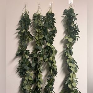 Artificial eucalyptus garlands